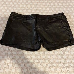 Volcom leather shorts